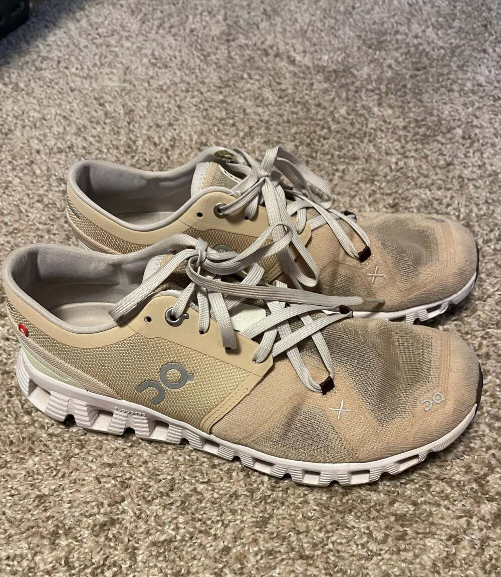 On Cloud X 3 Women's Running Shoes in Savannah/Frost